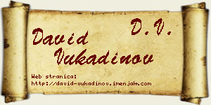 David Vukadinov vizit kartica